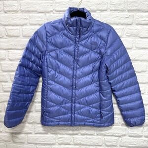 The North Face Womens Down Puffer Jacket Coat 550 Fill Power Purple Medium